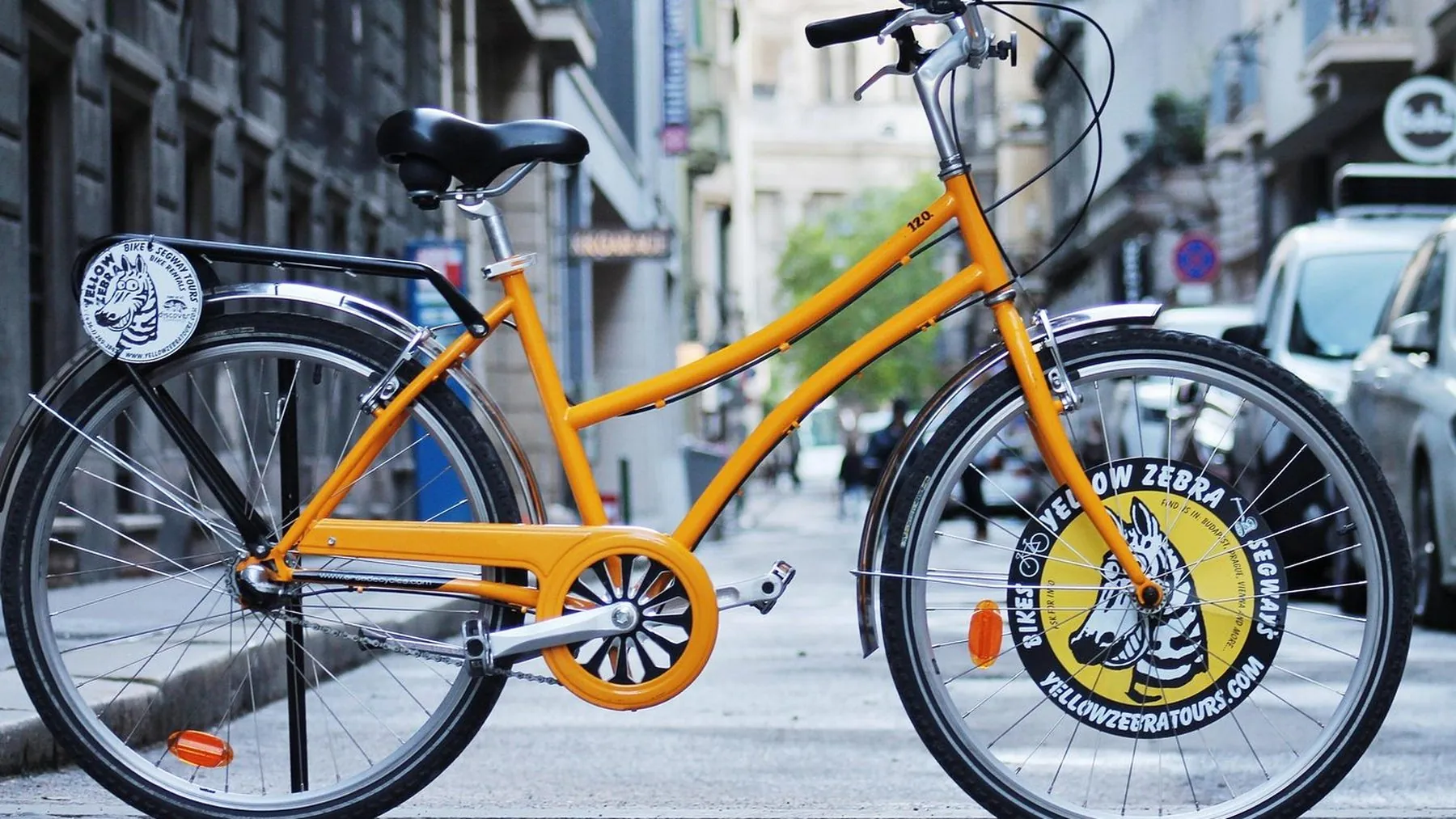 City bike on a Budapest street